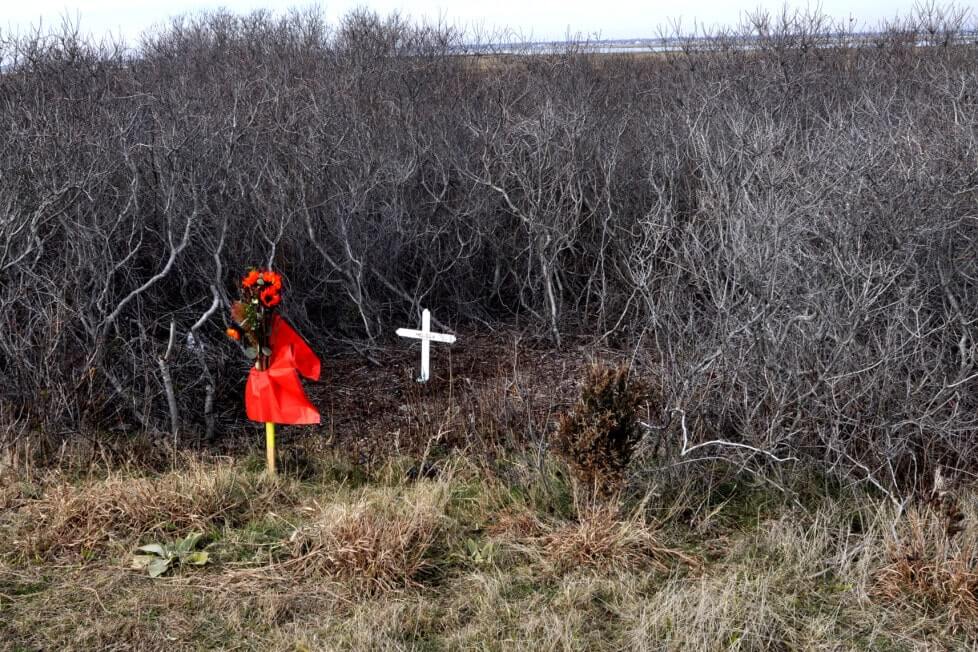 Memorial at Gilgo Beach crime scene