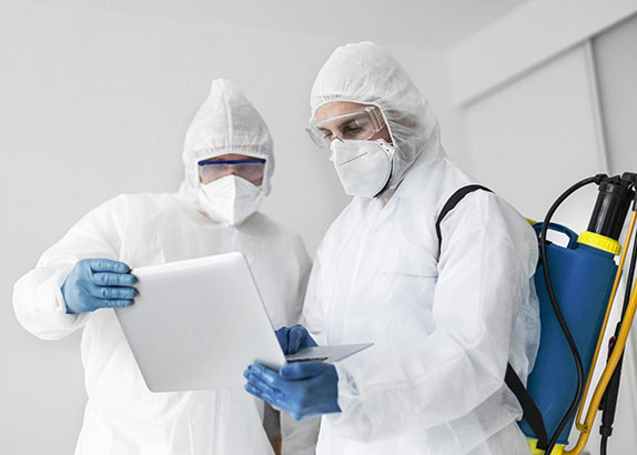 Cleaners being trained on their first week