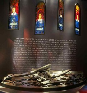 16th Street Church Remnants on Display at an Atlanta, GA Museum Exhibit