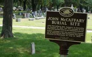 Burial Site of John McCaffary