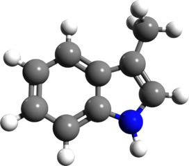 Skatole 3D molecule