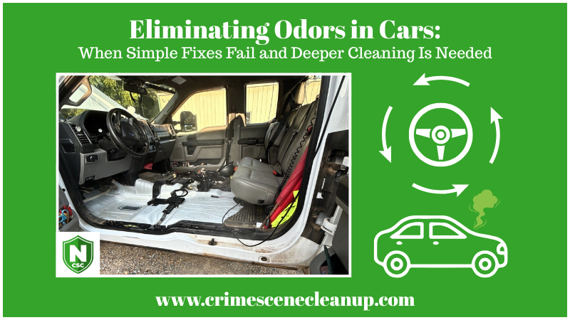 eliminating odors in cars