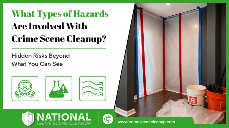 what types of hazards are involved with crime scene cleanup