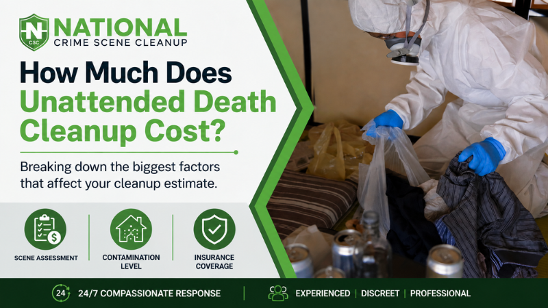 how much does unattended death cleanup cost?
