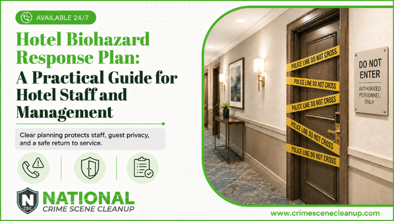 hotel biohazard response plan