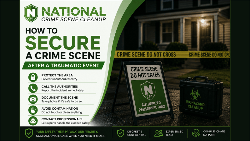 How to Secure a Crime Scene After a Traumatic Event