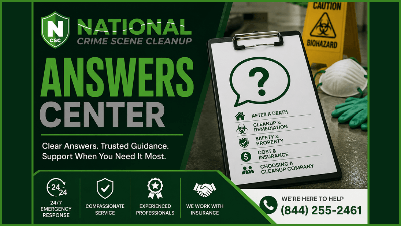 Crime Scene Cleanup Questions & Answers
