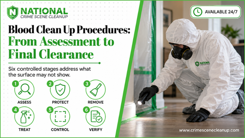 blood clean up procedures