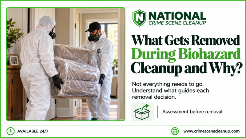 what gets removed during biohazard cleanup